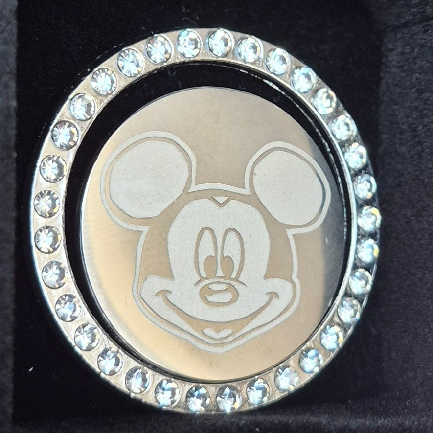 Mickey Mouse Inspired Car Engine Start Button Cover & Crystal Ring Set - Disney Inspired