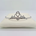 Rhodium Plated Celtic Trinity Knot Tiara – Cubic Zirconia – By Tara NWT