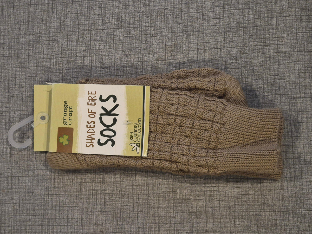 New Grange Craft Shades of Eire Wool Blend Crew Socks Medium 6.5-8.5