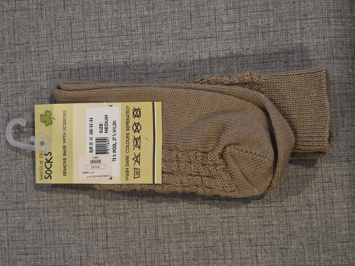 New Grange Craft Shades of Eire Wool Blend Crew Socks Medium 6.5-8.5
