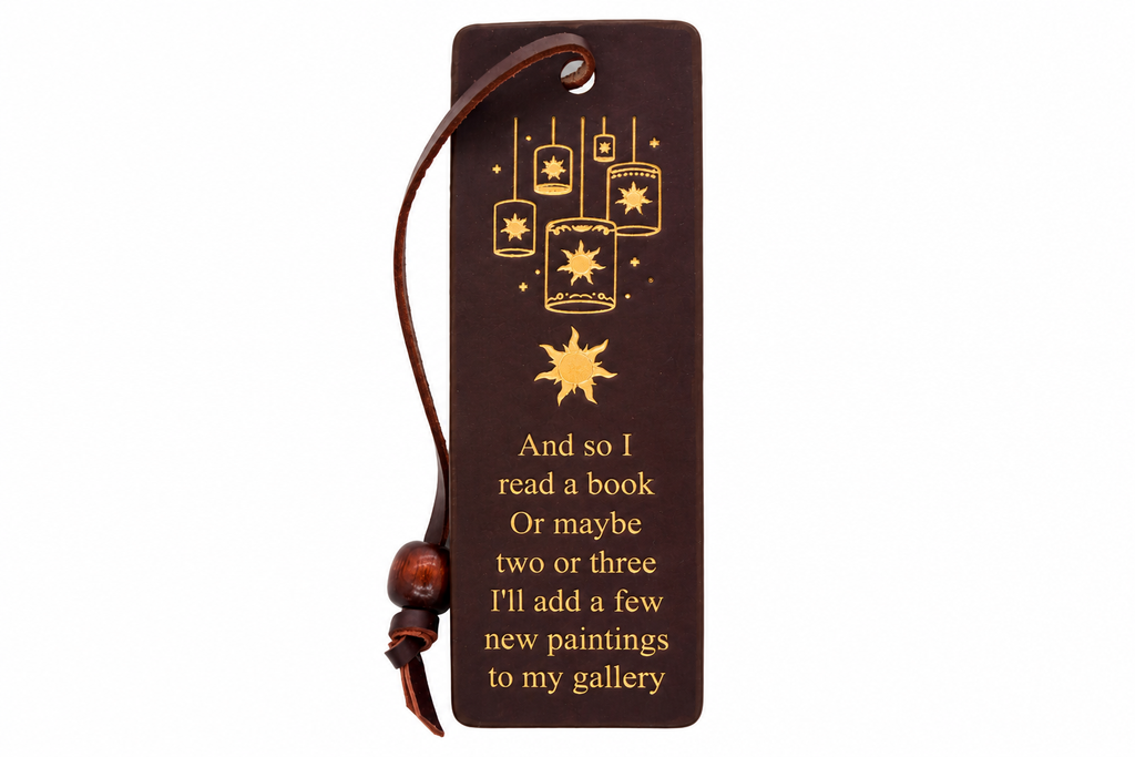 Tangled-Inspired Leather Bookmark | Lanterns & Sun Design