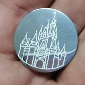 Cinderella Castle Disney Inspired Car Engine Start Button Cover & Crystal Ring Set - Walt Disney World