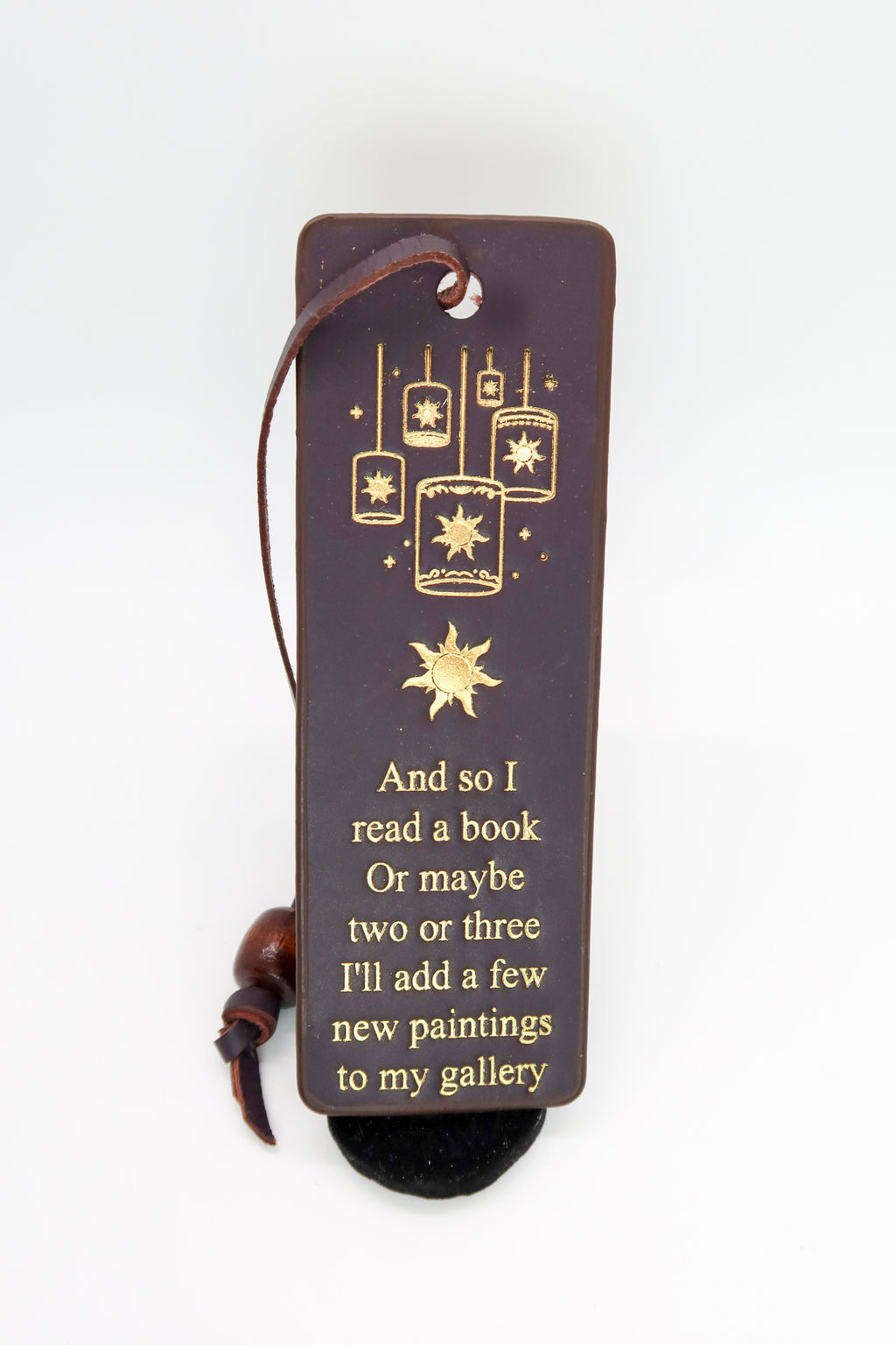 Tangled-Inspired Leather Bookmark | Lanterns & Sun Design