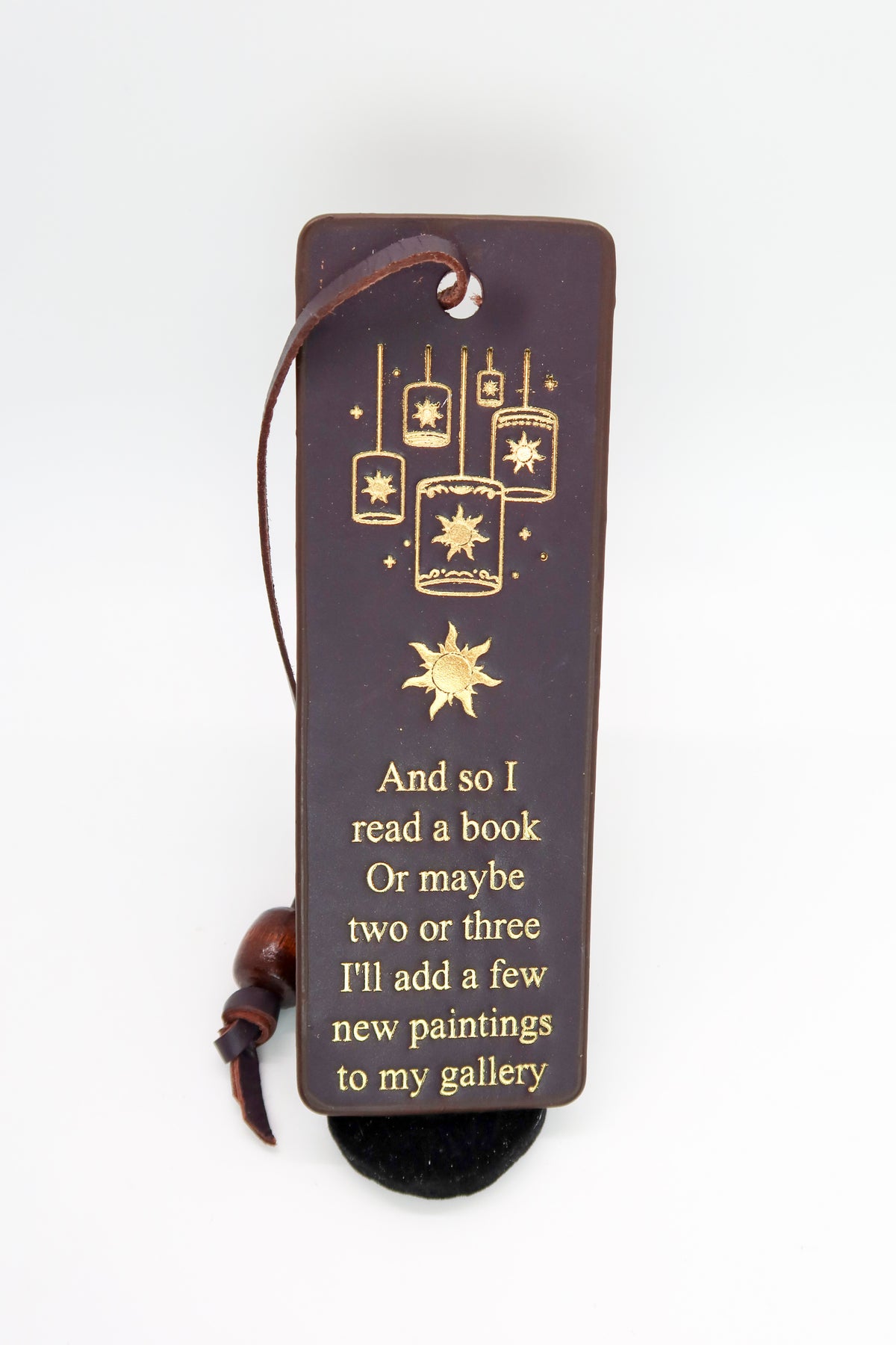 Tangled-Inspired Leather Bookmark | Lanterns & Sun Design
