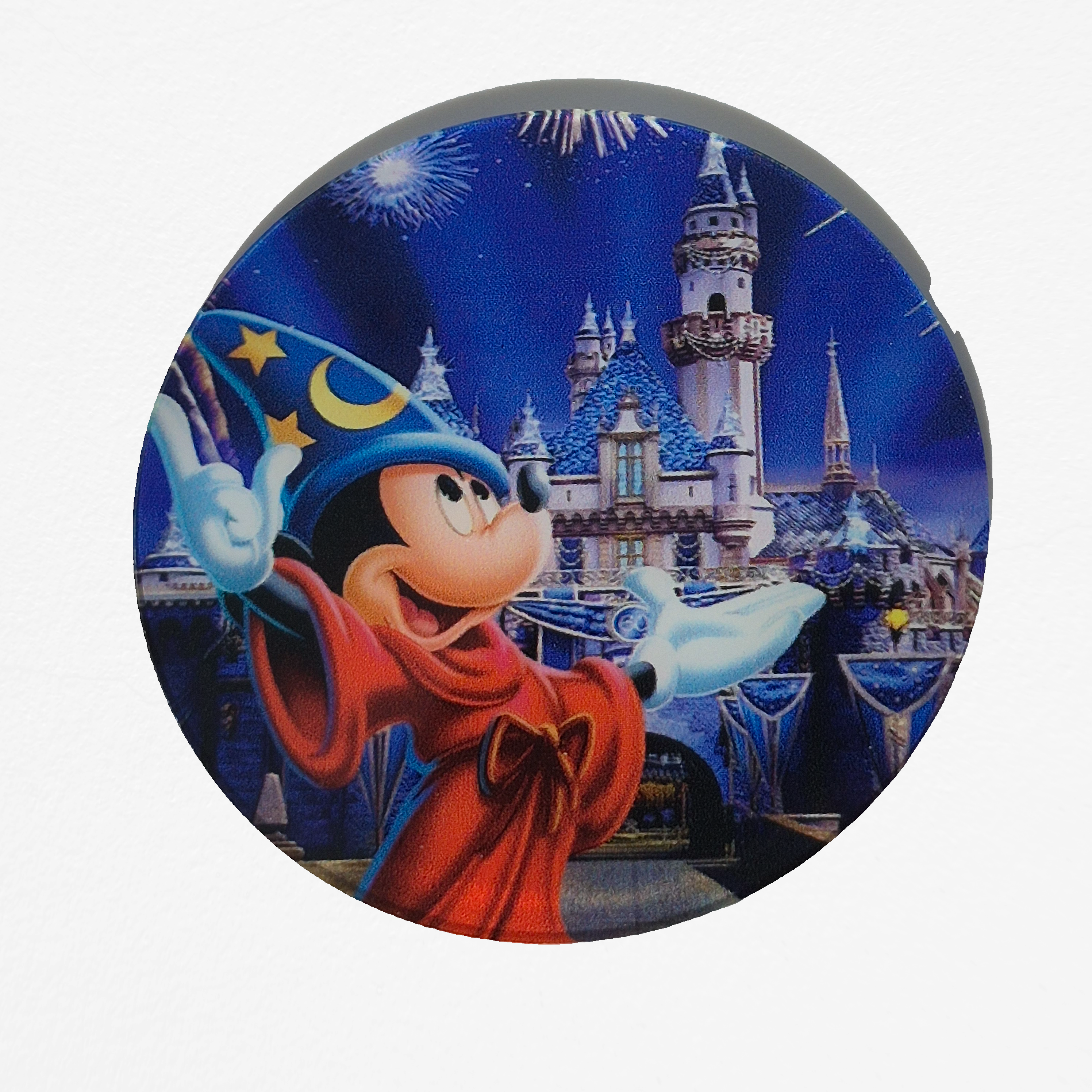 Mickey & Friends Car Coasters – 7 Styles, (Set of 2, 2.75") Acrylic Cup Holder Inserts