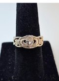 Solvar Sterling Silver Woven Claddagh Ring Size 5 S2942 NEW