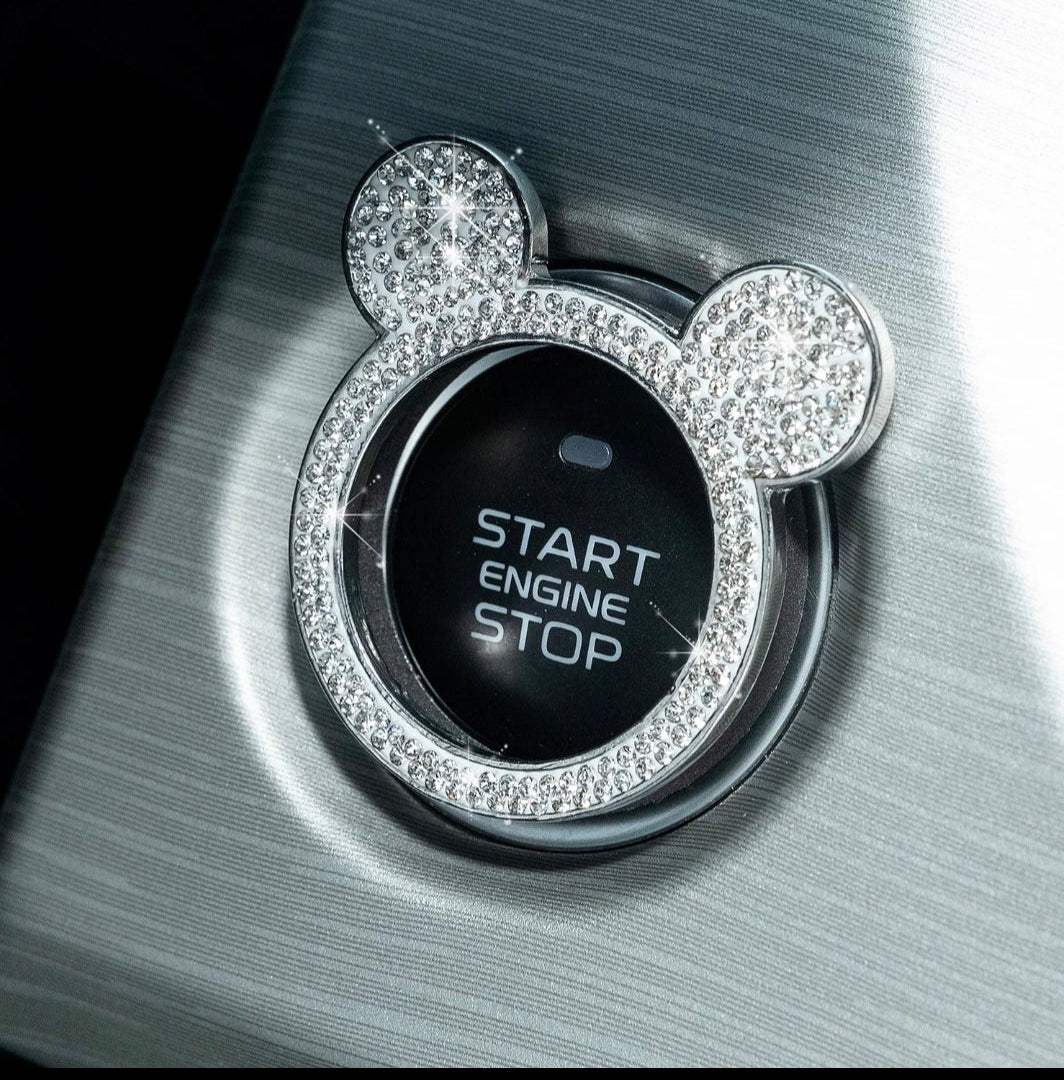 Mickey Mouse Inspired Engine Starter Ring – Disney Car Accessory (5 Colors)