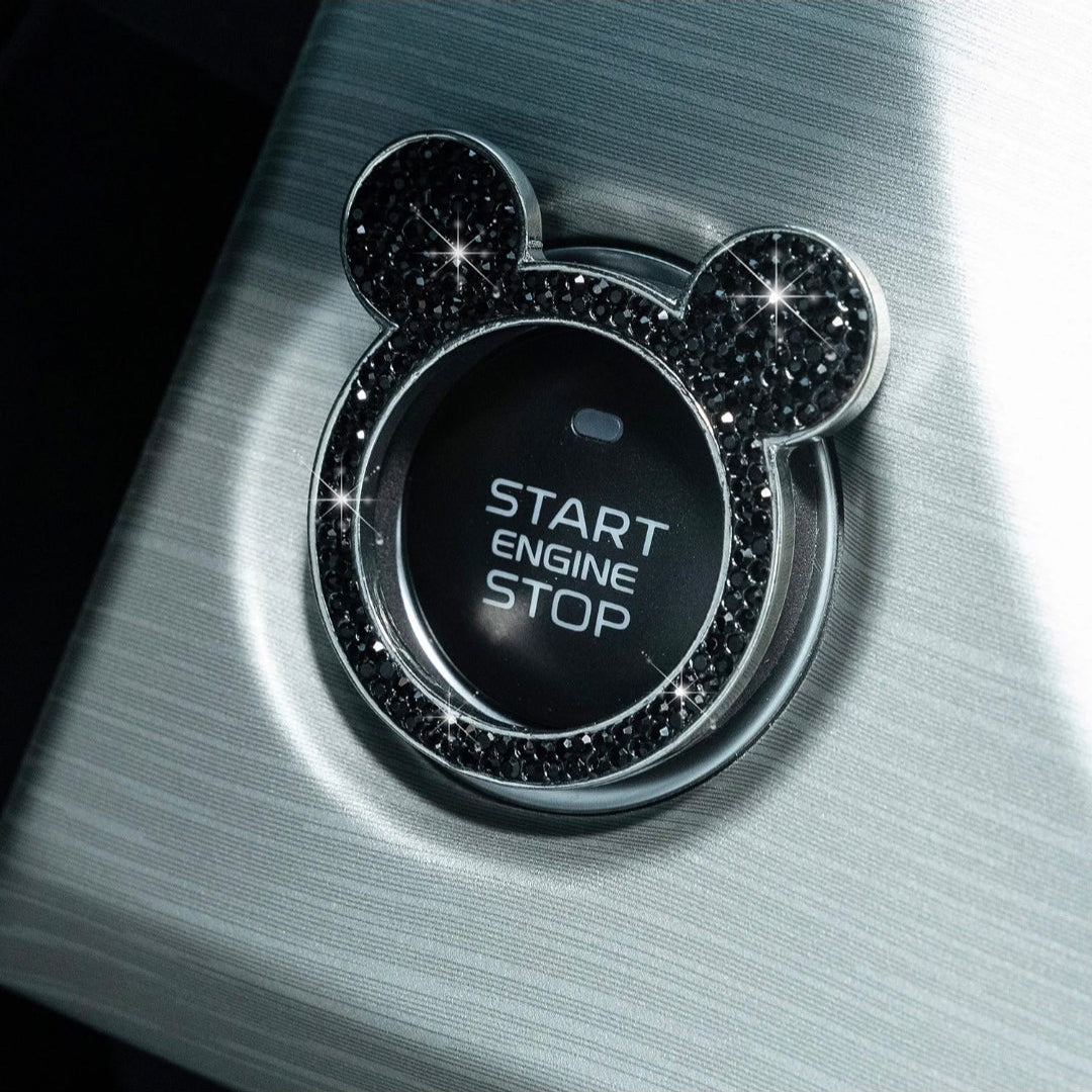 Mickey Mouse Inspired Engine Starter Ring – Disney Car Accessory (5 Colors)