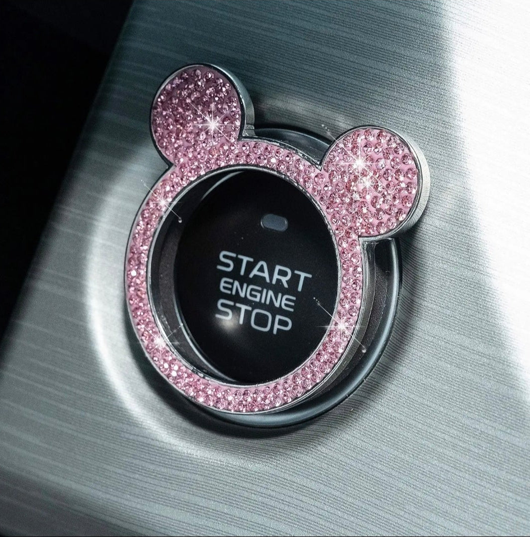 Mickey Mouse Inspired Engine Starter Ring – Disney Car Accessory (5 Colors)