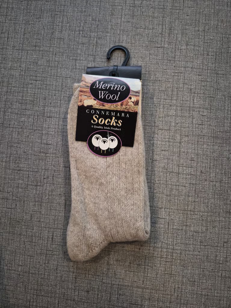 NWT Women's Connemara Merino Wool Socks Medium (5.5-8.5) Authentic Irish