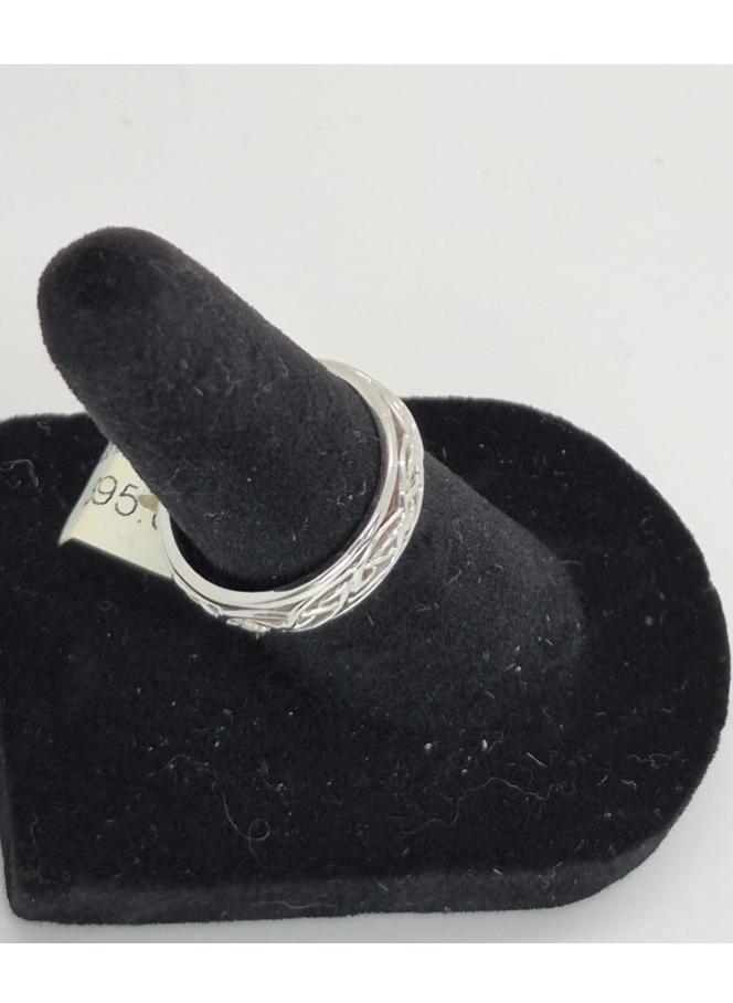 Sterling Silver Celtic Knot Band – 6mm Wide  Size 5, 5.5, 6 & 7.5 Ring