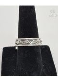 Sterling Silver Celtic Knot Band – 6mm Wide  Size 5, 5.5, 6 & 7.5 Ring
