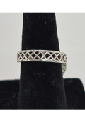 Sterling Silver Celtic Knot Filigree Ring - Size 5.5, 6.5 & 7.5 - Openwork Band | 4mm Wide