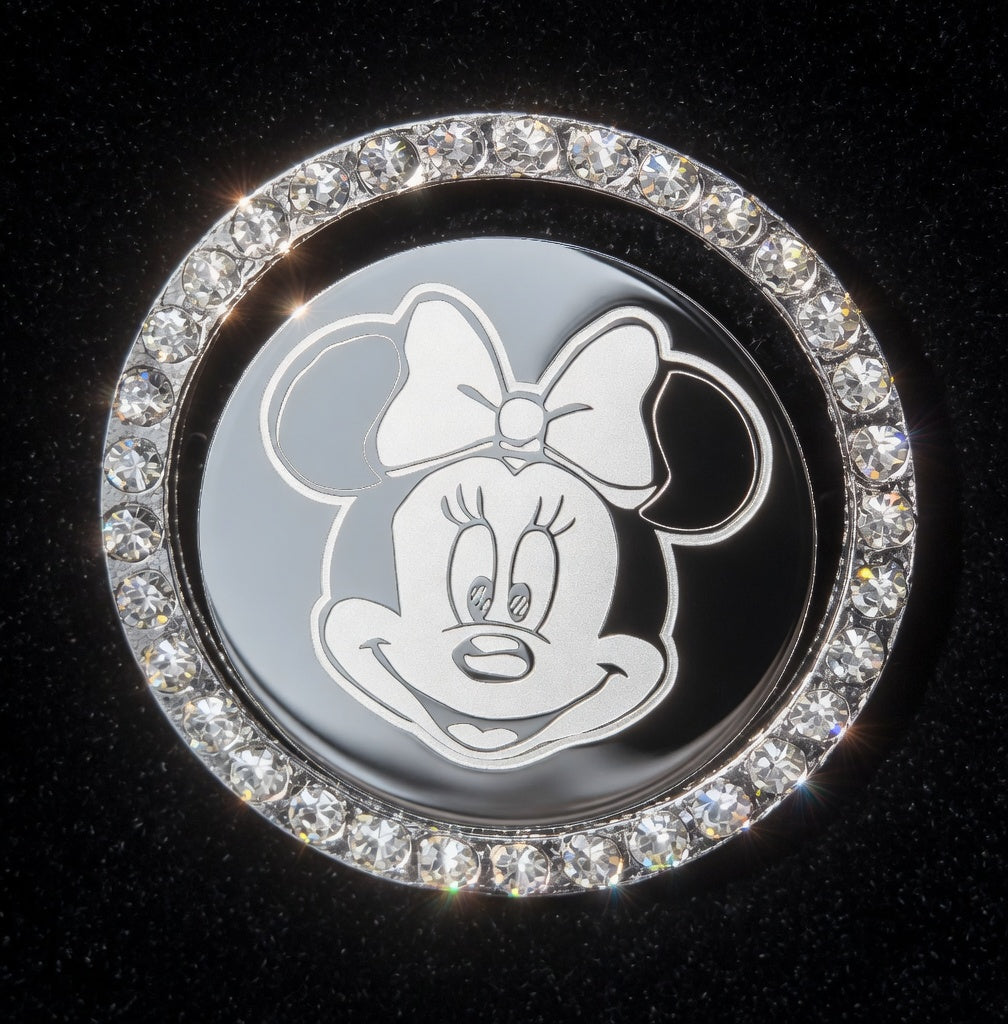 Minnie Mouse Inspired Car Engine Start Button Cover & Crystal Ring Set - Disney Inspired