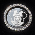 Minnie Mouse Inspired Car Engine Start Button Cover & Crystal Ring Set - Disney Inspired