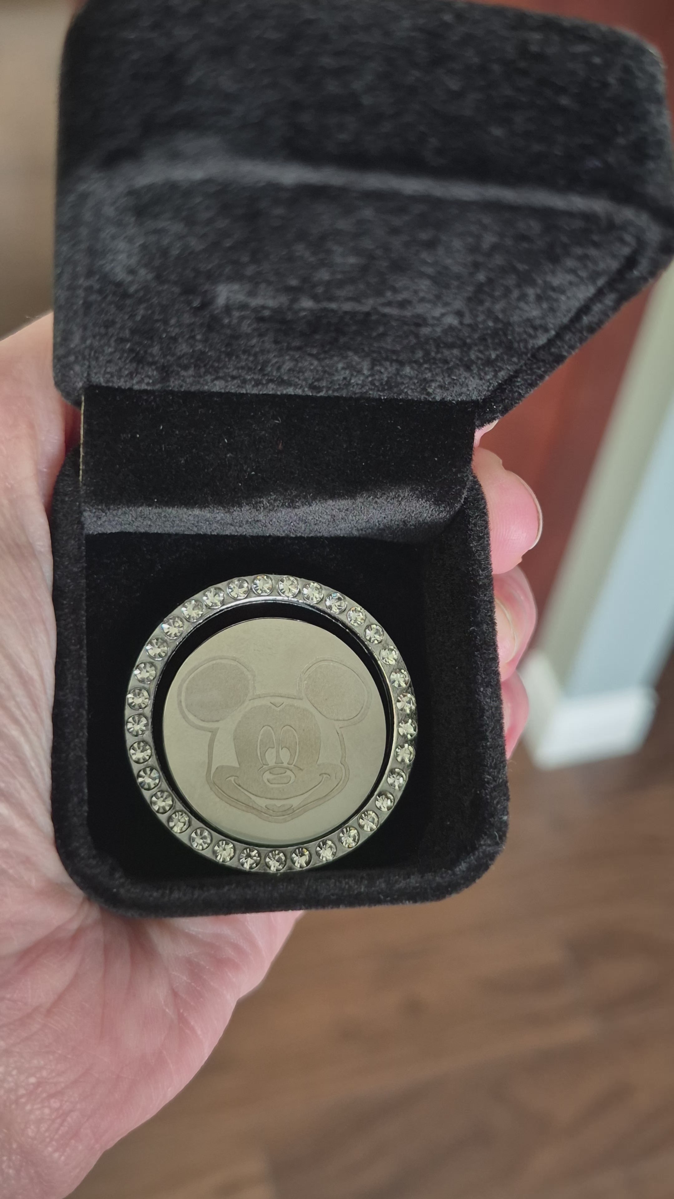 Mickey Mouse Inspired Car Engine Start Button Cover & Crystal Ring Set - Disney Inspired