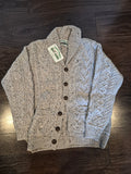 NWT Aran Crafts Kids Merino Wool Cardigan Oat 8-11Y Mini-Me Ireland
