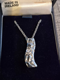 Silver Spirit Handcrafted Celtic Art Pendant Necklace – Made in Ireland NIB