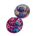 Stitch Car Coasters – Acrylic Cup Holder Inserts (Set of 2, 2.75")